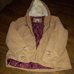 Jacket with Fur Lined Hood